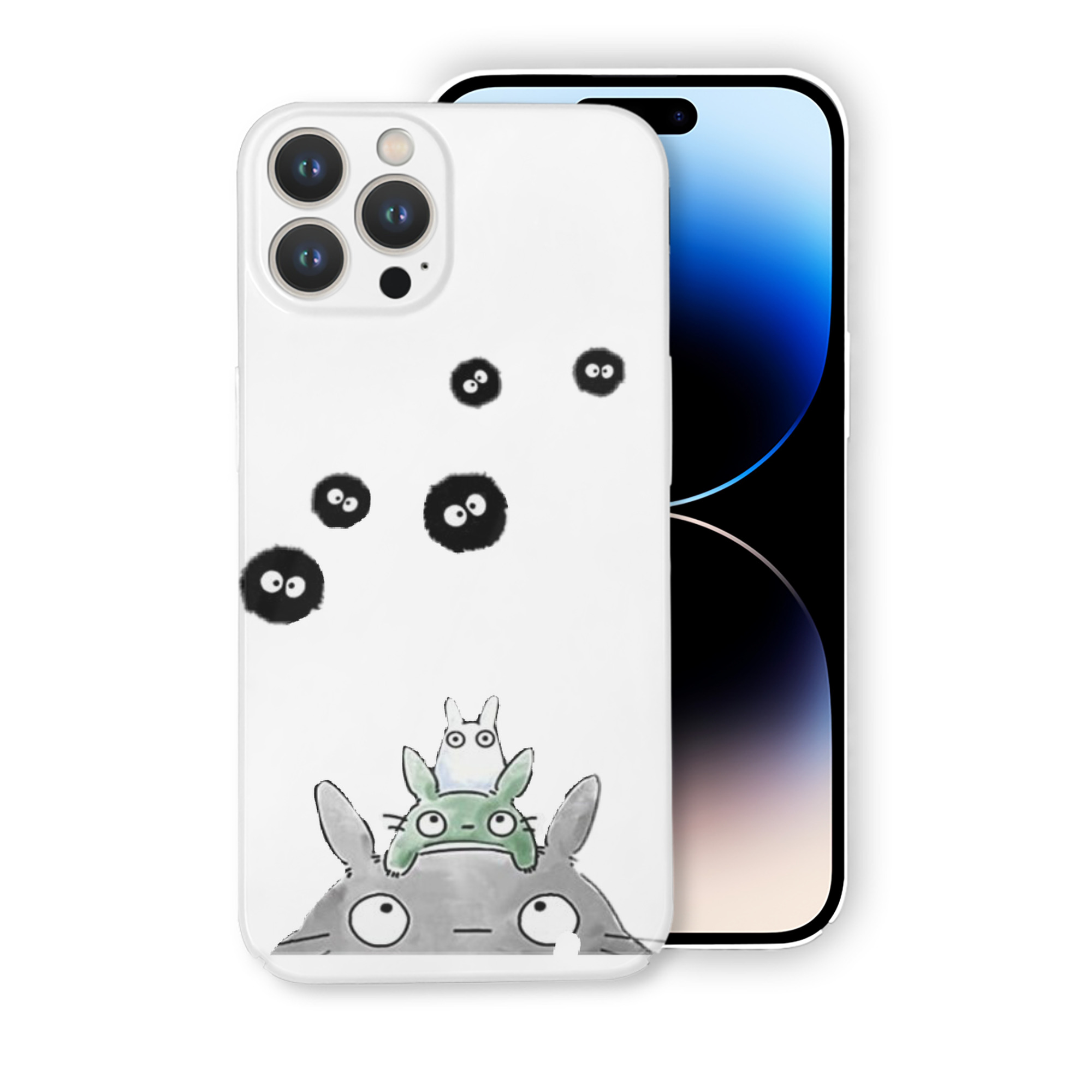 （画像用） となりのトトロ 草壁メイ 草壁サツキ My Neighbor Totoro Satsuki Kusakabe Mei Kusakabe 【iPhone 14シリーズ対応】ハードケース